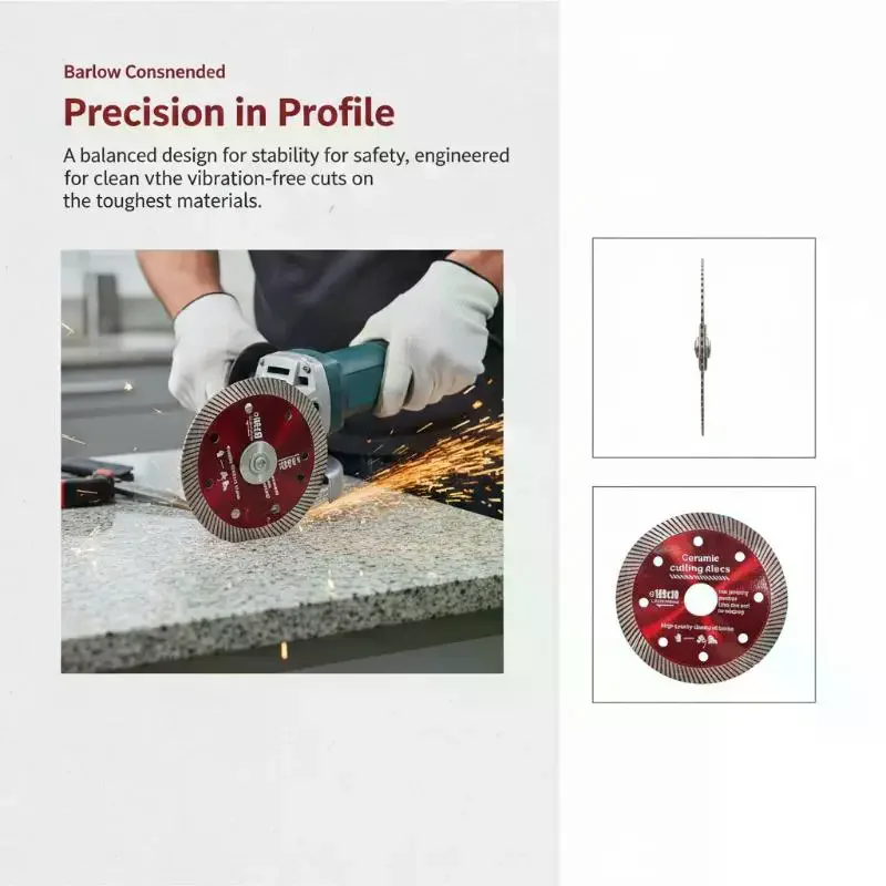 

Diamond Cutting Disc 105mm 4 Inch Ultra Thin Blade For Ceramic Marble Tile Fast Smooth Cut For Home Improvement