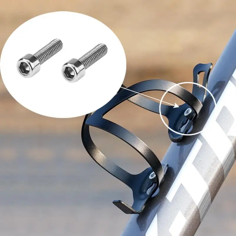 (SH) ¡Oferta! 10/20 piezas de tornillos de montaje para portabidones de bicicleta, M5*10mm, tornillos hexagonales de acero inoxidable para instalar portabidones de bicicleta
