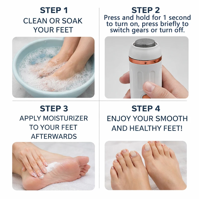 Electric Callus Remover Foot File Dry Skin Remover Dead Skin Eliminator Pedicure Exfoliator Tool for Home Foot Care 2026 New - view 6