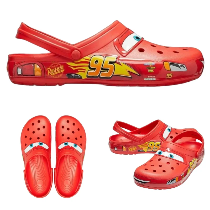 Lightning Mcqueen Adult Summer Slippers Cars Shoes Outdoor Sandals Figurine Anime Trailer Character Cave Shoes Sandals Eva Shoes