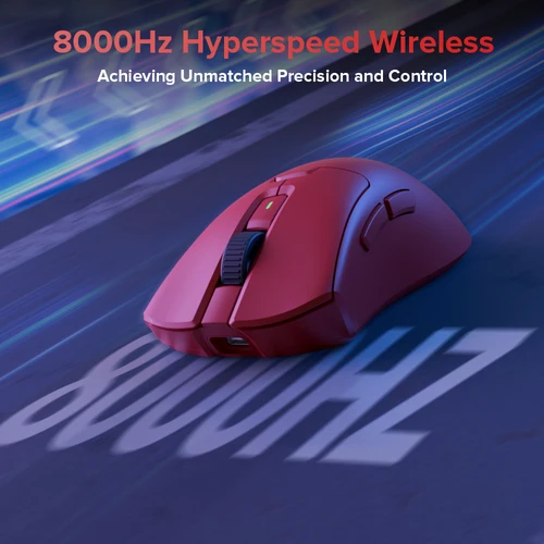 Imagen 2 del producto Ratón inalámbrico para juegos Delux M900 PRO, ergonómico, 8K, velocidad de orolling PAW3395 BK3633, base de carga RGB de 63g para PC y portátil de mano grande derecha