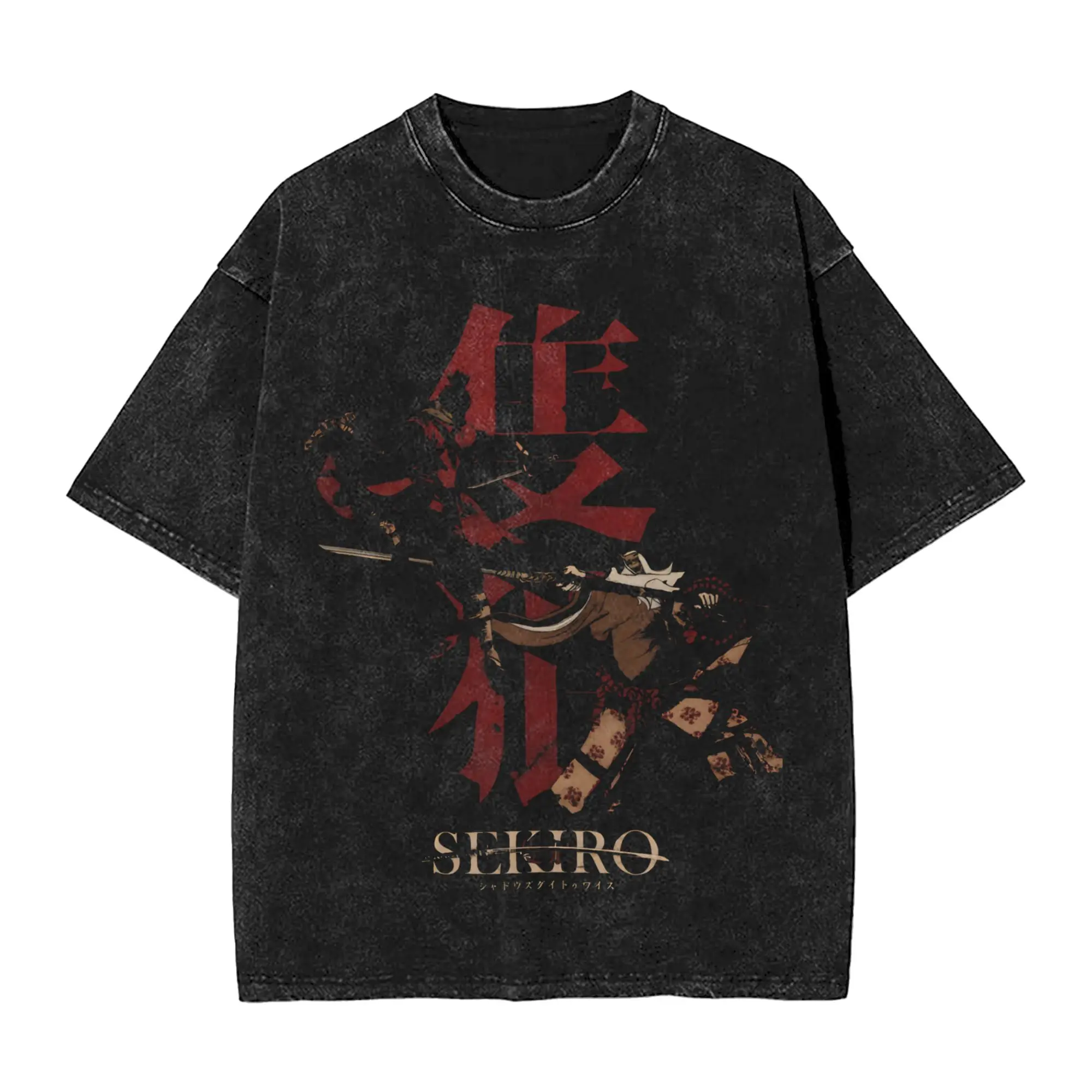 Sekiro: Shadows Die Twice T Shirts Hip Hop Washed Short Sleeve Harajuku T-Shirts  Novelty Men Women Streetwear Summer Tops Tees