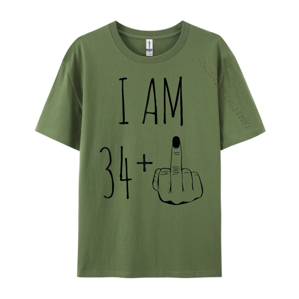 

I Am 34 Plus 1 Middle Finger For A 35th Birthday Raglan New T Shirt Halloween Figures