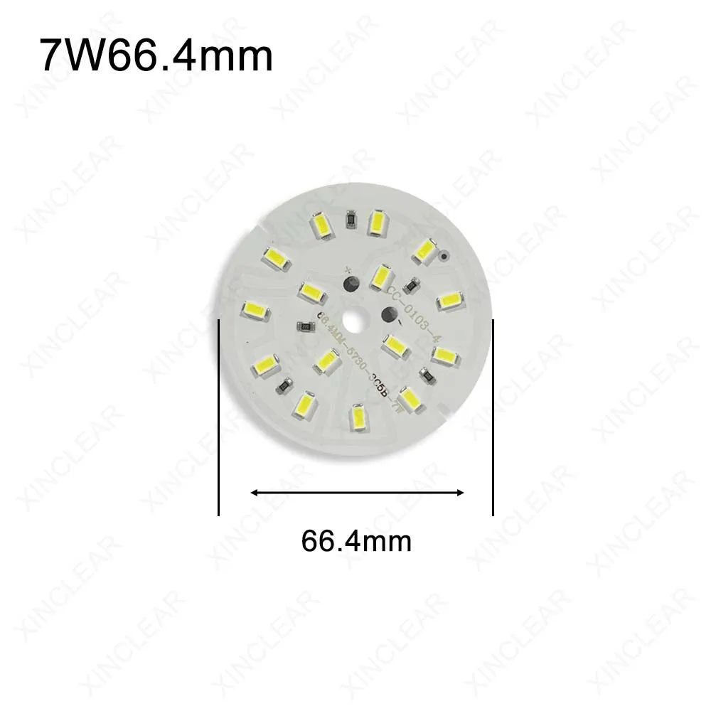 1pcs LED Light Board 12V Warm White SMD 5730 Chips Circular Transformation Light Source For 3 5 7 9 12 15 18 20 30 45W Downlight