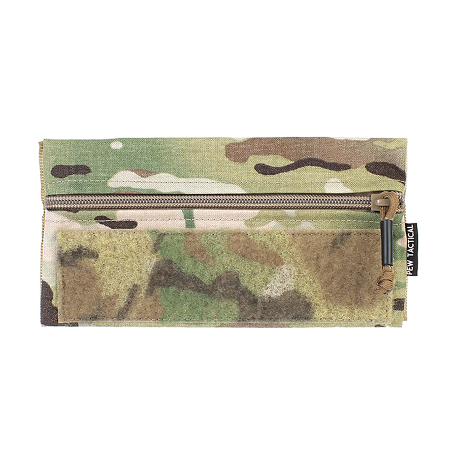 Pew Tactical The Candy Pouch 4X8 for SS MK3 MK4 Airsoft V3 Half Flap Zipper Admin Pouch Long Style Airsoft Sundry Bag Camo