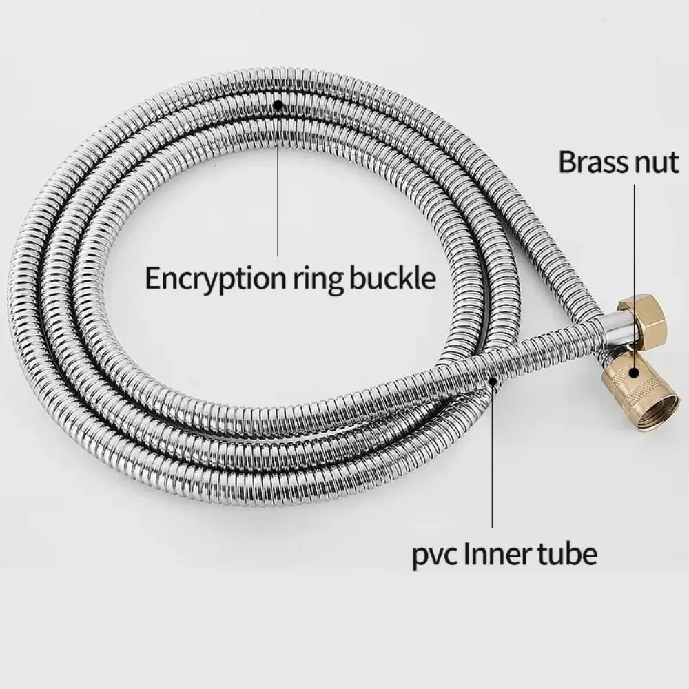 

Прочный сменный ручной шланг для насадки для душа, ПВХ, удлинительная трубка для душа с защитой от намотки, универсальный шланг для смесителя высокого давления для унитаза