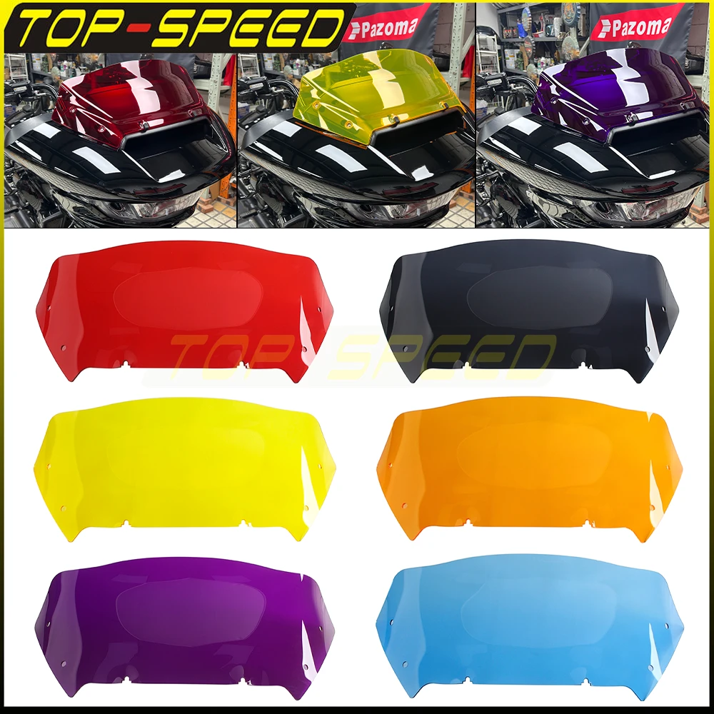 

Лобовое стекло мотоцикла, дефлектор ветрового стекла 9 дюймов для Harley Touring CVO Road Glide FLTRXSE FLTRXSTSE 121 FLTRX 117 2023-Up