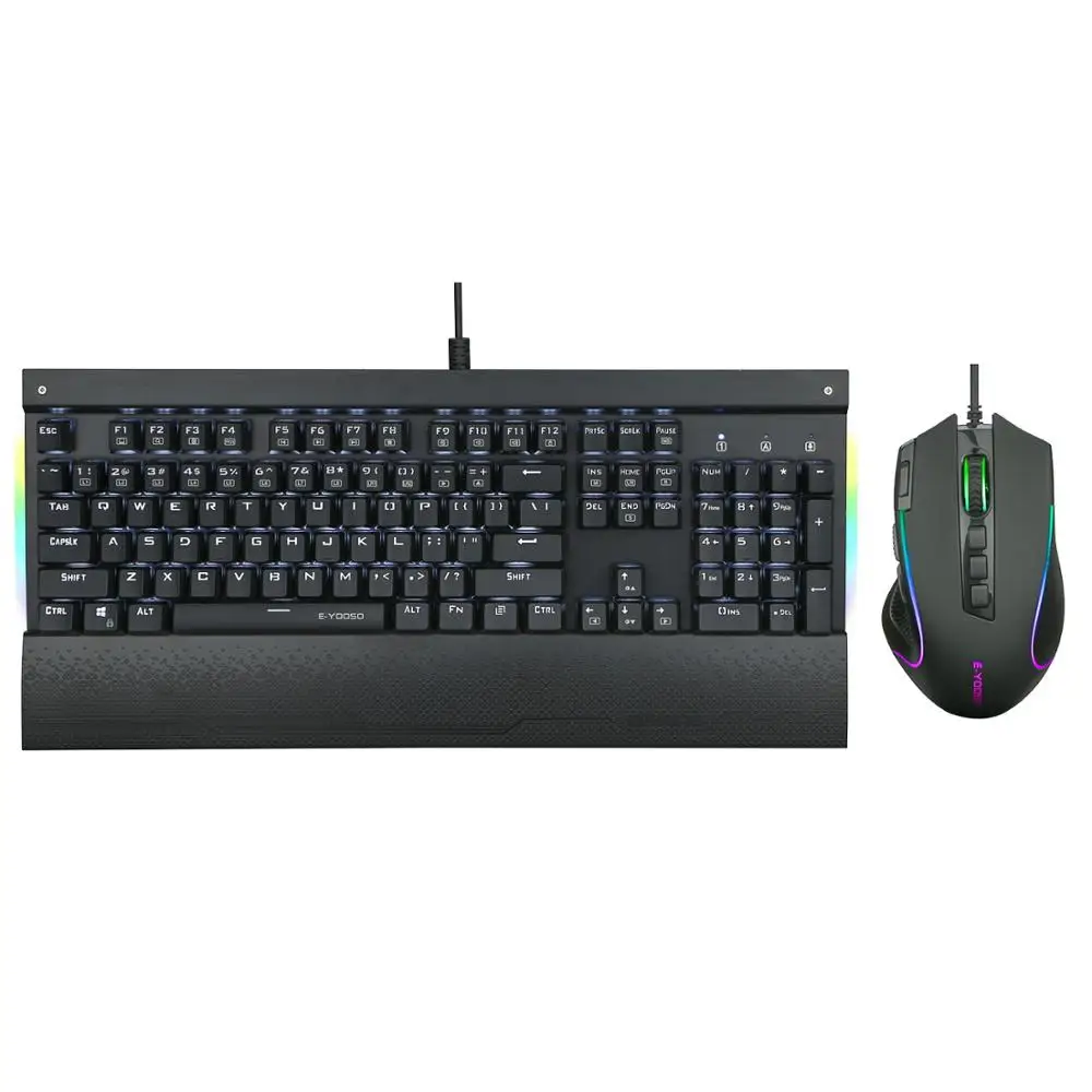 

Z-727 Gamer Keyboard And Mouse PC Gaming Keyboard Wired RGB Backlit Blue Switch Mechanical Keyboard Wired Gamer Gaming Mouse