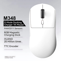 M348 Superlight Mouse Bluetooth 2.4G Wireless Gaming Mouse Flagship Chip Gaming Sensor 6 Adjustable DPI for Office Game