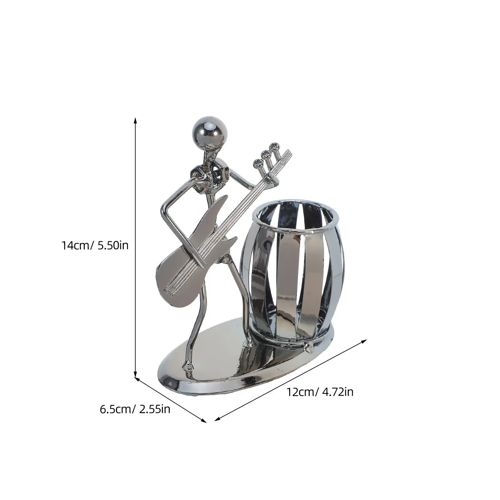 Pen Holder Desk Organizer Office Storage Pencil Desktop Halloween Christmas New Year Desk Decor Pen Holder Metal