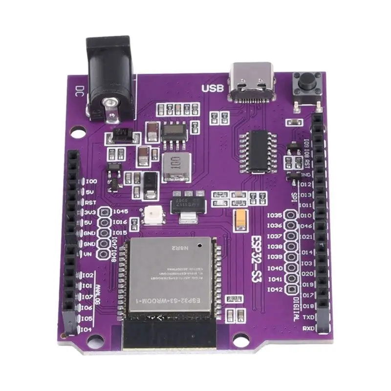 

Stable ESP32-S3 UNO Development Board Onboard WROOM-1-N8R2/N16R8 Module Compatible With Devkitc-1