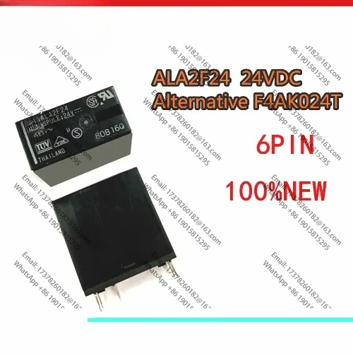 

10PCS/lot 100%Original New Relay ALA2F24 24VDC ALA2F12 12V ALA2F24-24V ALA2F12-12VDC 6PIN 3A alternative F4AK024T