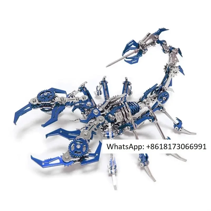 Steel Warcraft Colored Scorpion King Scorpion Metal Assembly Model Mechanical Assembly Manual Puzzle High difficulty Toy