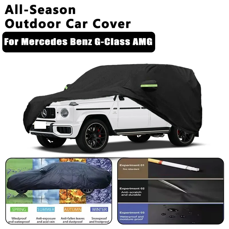 For Mercedes Benz G-Class AMG Car Covers Outdoor Waterproof Dustproof Sun Rain Snow Protection Thick Oxford Cloth Full