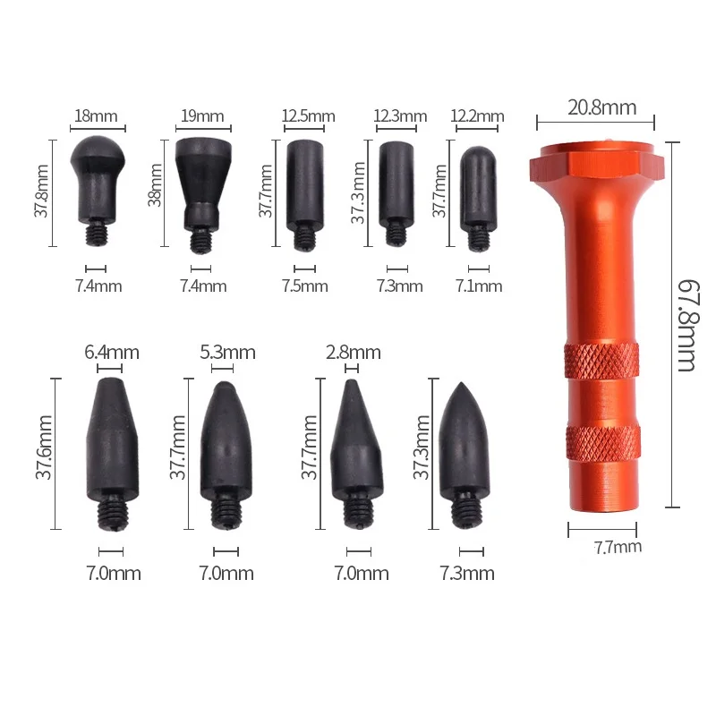 Car Dent Hammer Repair Removal Tool Hail Bulge Remover Down Pen Auto Sheet Metal Set
