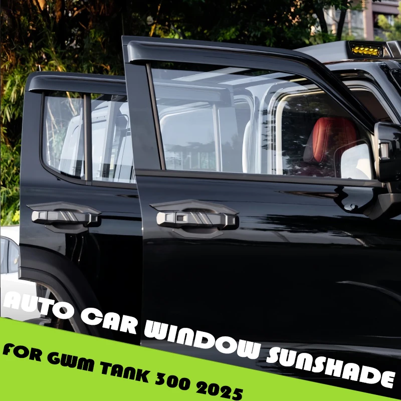 

Автомобильный солнцезащитный козырек для окна автомобиля, подходит для GWM Tank 300 2025, модифицированное авто окно, дождевик, защита от дождя, внешние детали для обновления автомобиля