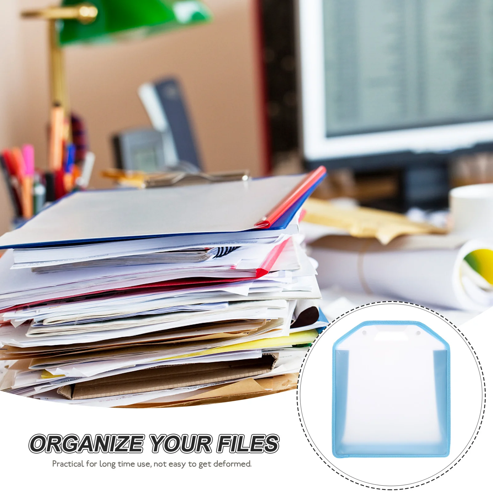 Oxford Fabric File Bag Reusable Folder Document Small Practical Office Folders Pp Plastic Paper Holder Replacement