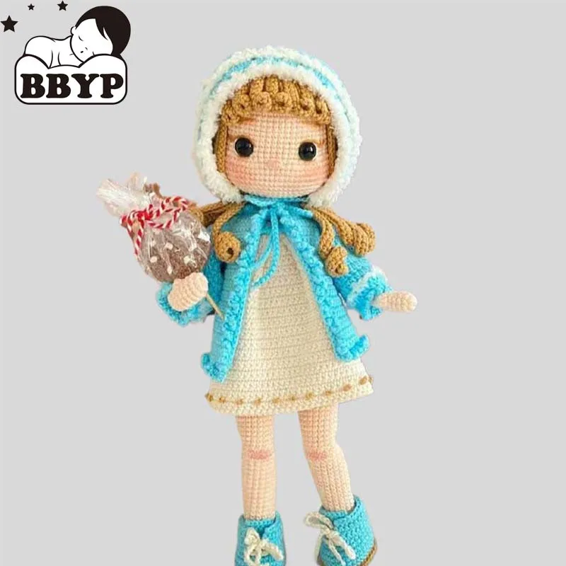

Handmade Knitting Doll Crochet Fianna Girl Crochet Dolls For Home Accessories Pattern Craft Toy Ornaments
