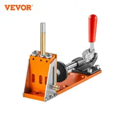 Vevor 30 pcs Pocket Hole Jig Kit einstellbar und einfach zu bedienendes Pocket Hole Jig System mit Stufen bohrern Schraubens chl üssel Bohr anschlag ringe