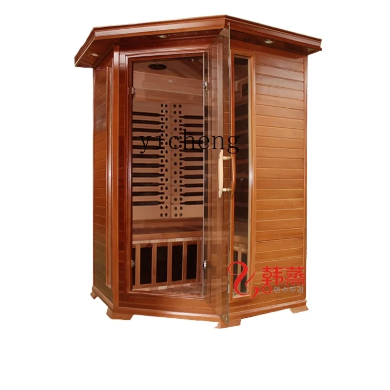 TQH sweat steam room factory direct sales Korean steam red cedar double luxury Pentagon far home Han steam