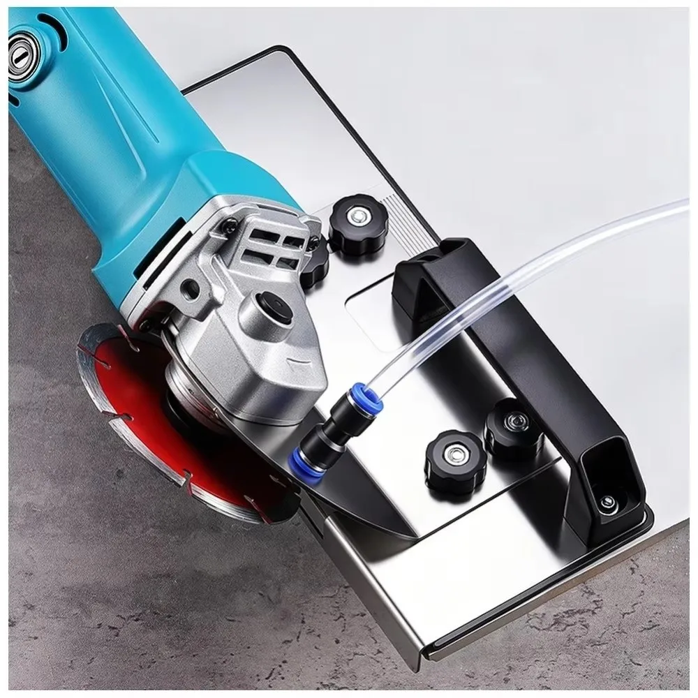 Adjustable Angle 45degree Tile Beveling Tool Extended Base Plate Bevel Edge Cutting Angle Grinder Stand Guide Lines