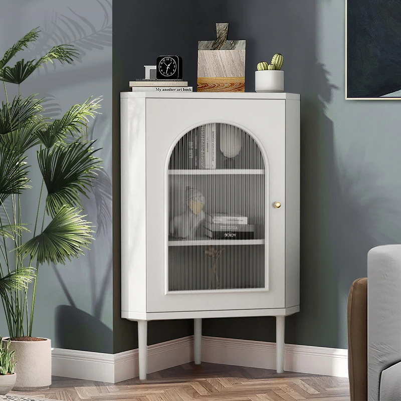 Light luxury, simple modern corner cabinet, multi-color options, living room, bedroom corner cabinet, storage rack