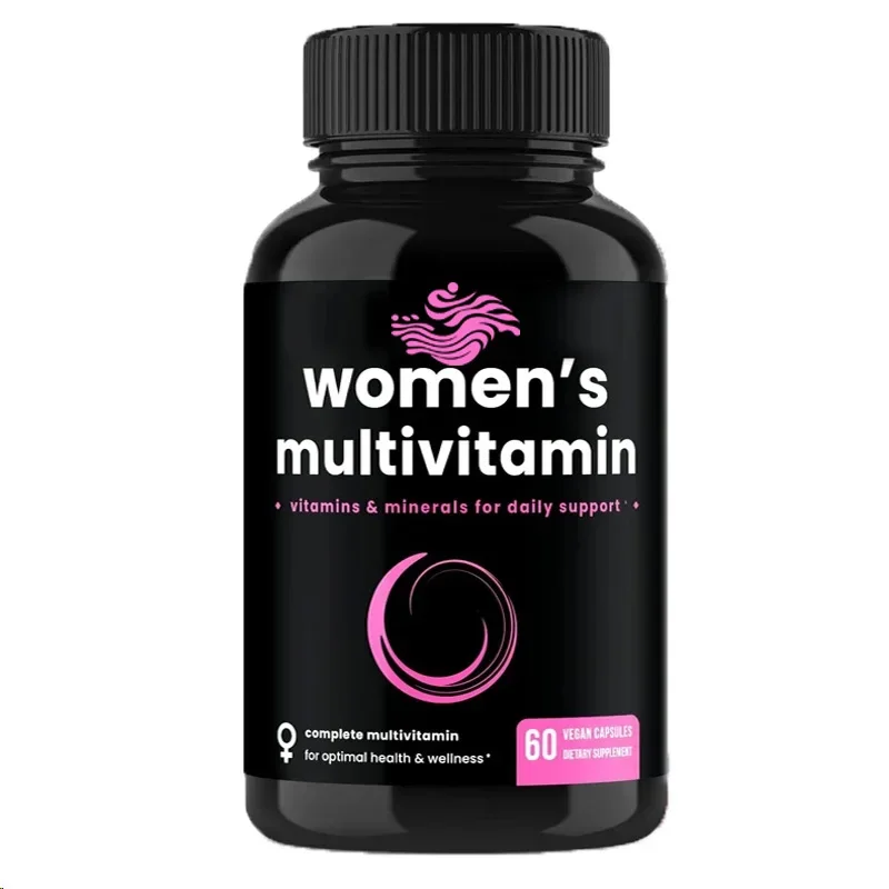 Containing Various Minerals Such As Biotin, Vitamin A, B, C, D, E, K, Calcium, Zinc, Lutein and Magnesium for Women 60 Capsules