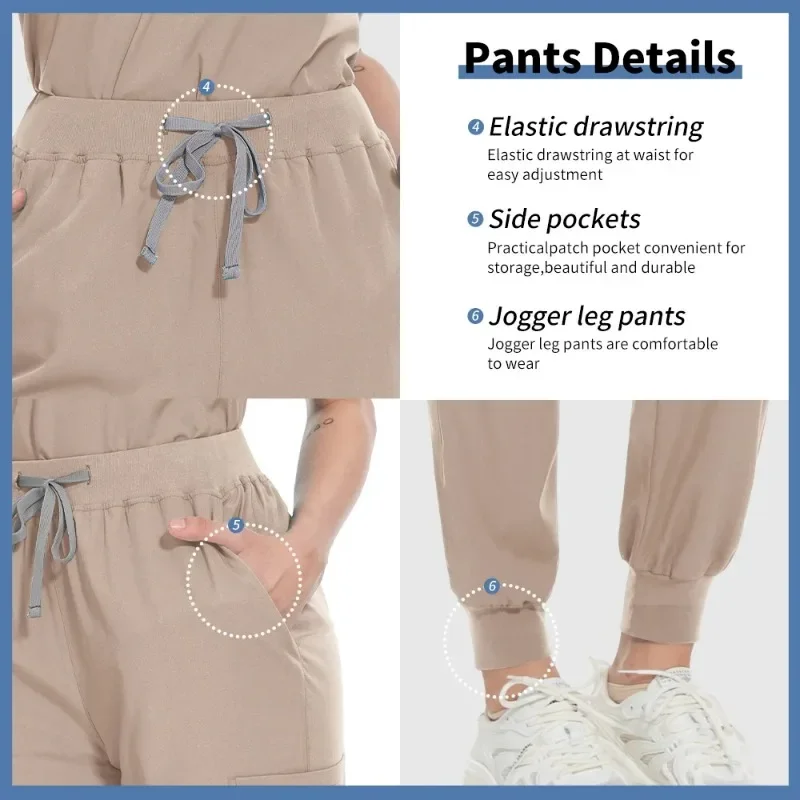 Traje exfoliante Multicolor para clínica de mascotas, ropa de trabajo para cirugía médica para mujer, conjunto exfoliante, Tops de manga corta + Pantalones, uniforme para enfermería