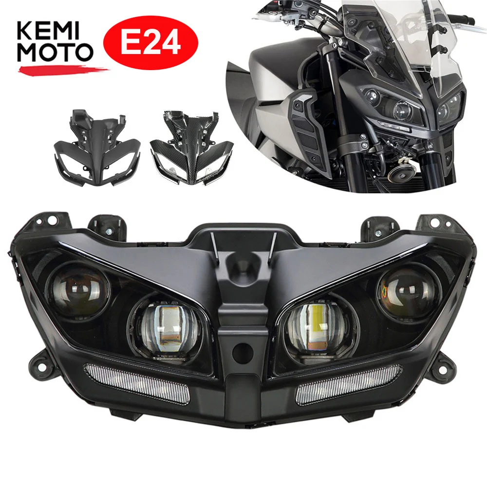 

Motorcycle Headlight Waterproof LED Lights For YAMAHA MT09 MT 09 MT-09 2017 2018 2019 2020 Motorcycle LED Lamp DRL 110W E-MARK