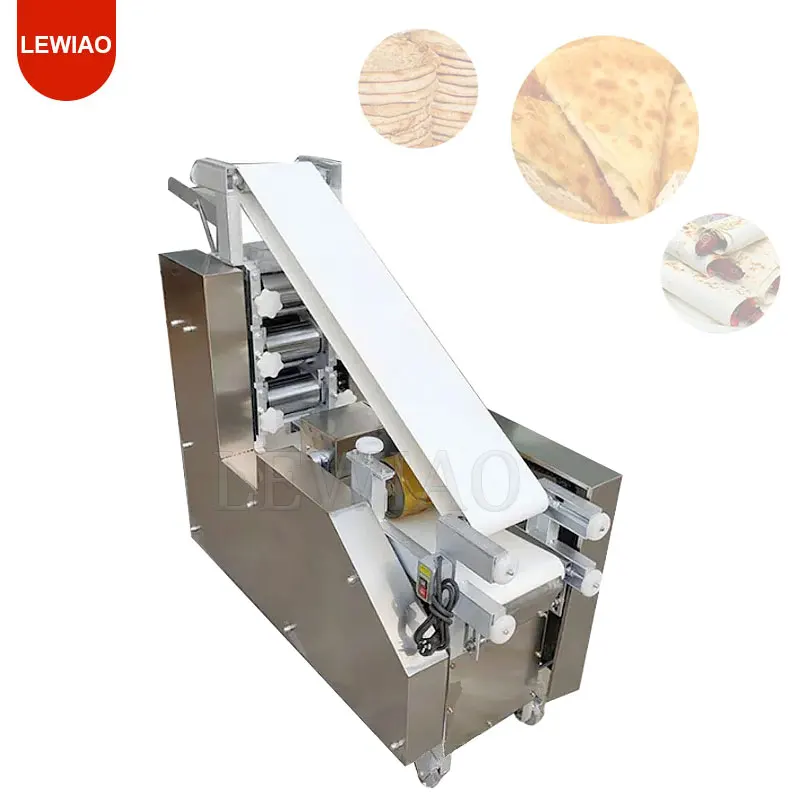 Lembar Pembungkus Kulit Adonan Pangsit Otomatis Roti Pita Arab Mesin Pembuat Pancake Roti Chapati Dasar Pizza