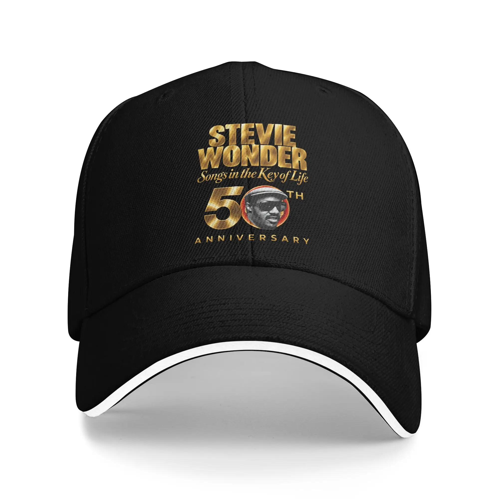New Arrival Baseball Cap Stevie Wonder Songs in The Key of Life 50th Anniversary Tour Outfit Golf Hat Vintage  Snapback Cap