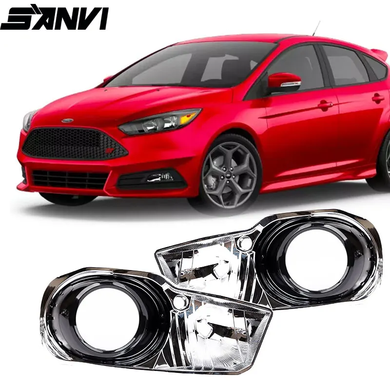 SANVI Car Headlight Framework Transition Adaptors for Ford Focus Escort Chevrolet Cruze 2009-2017 Upgrade Bi LED Lense Retrofit