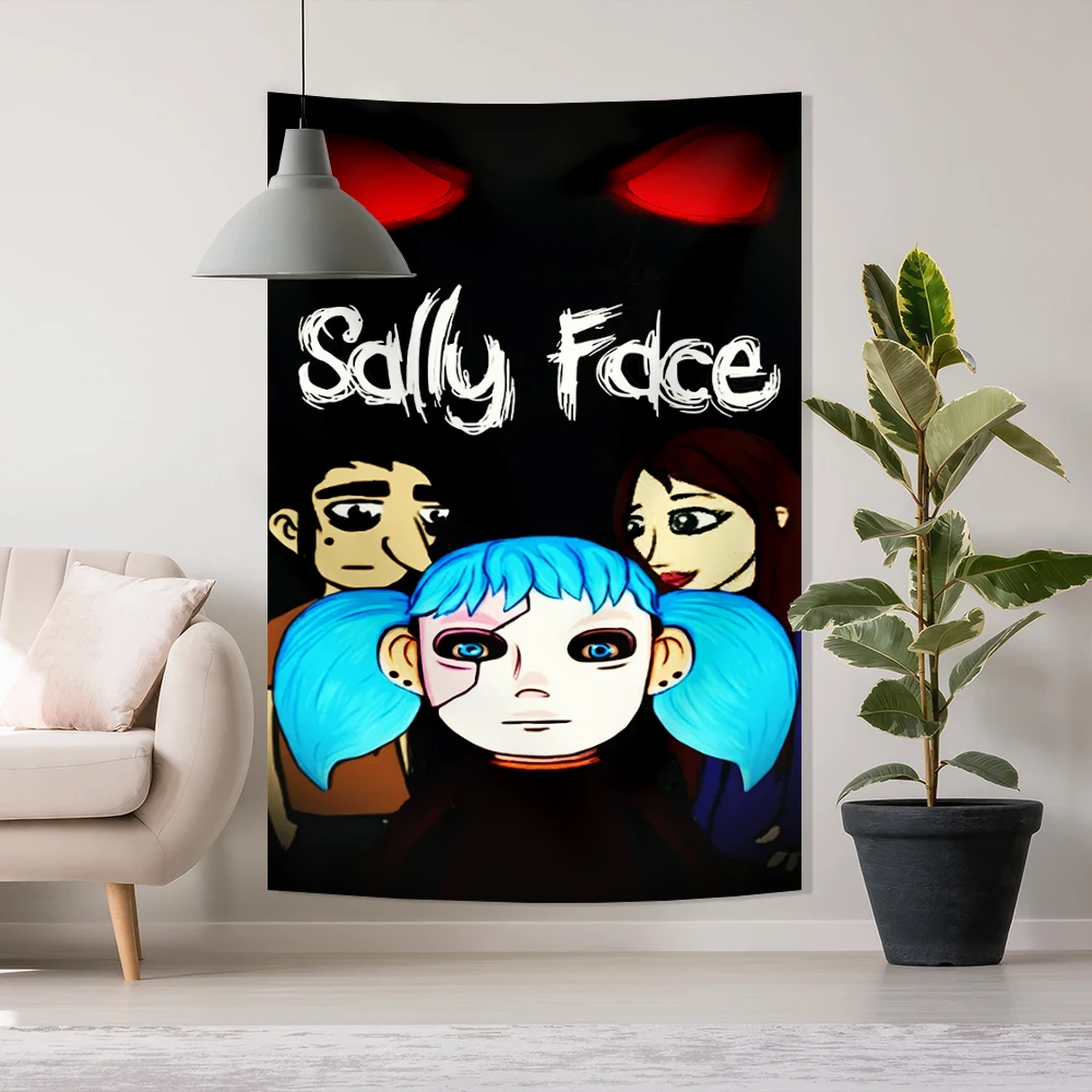 

Sally Faces And Ashley Tapestry Decor Home Kawaii Room Decor Mushroom Flag Tapestry On The Wall