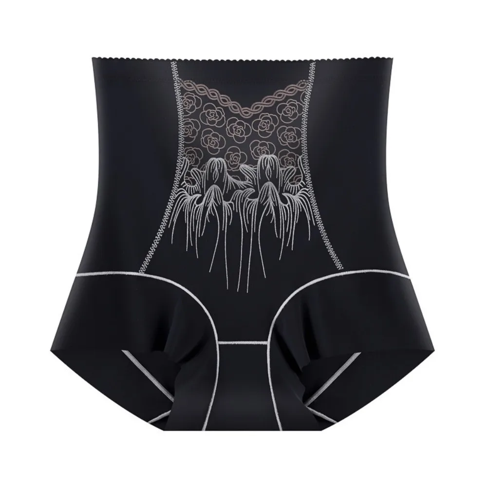 

High Waist Postpartum Body Shaper Flower Shapewear Seamless Underpants Waist Trainer Floral Panties Tummy Control Underwear