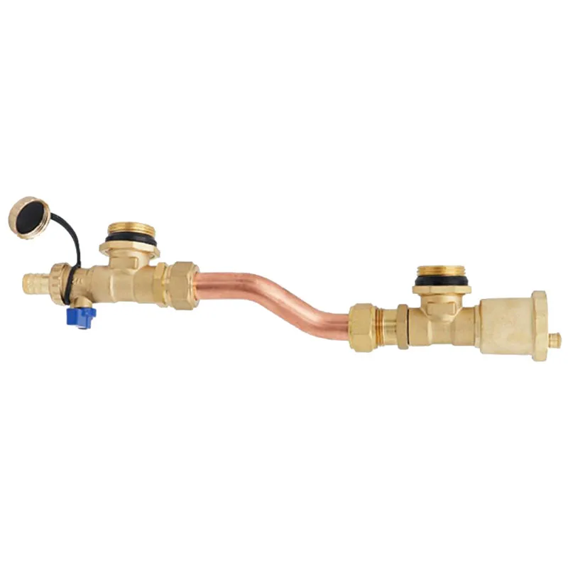Automatic drainage and sewage valve, floor heating water distributor, hydraulic balance pressure differential bypass