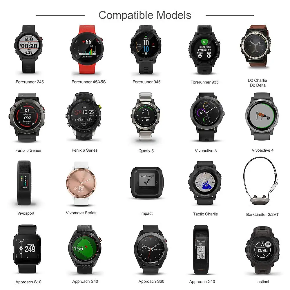 Für Garmin Fenix 8 5 5S 5X Plus 6 6S 6X Pro 7 7S 7X Instinct E 3 2 1 2S 2X Ladegerät Smartwatch-Ladekabel Ersatzladegerät – Detail 5