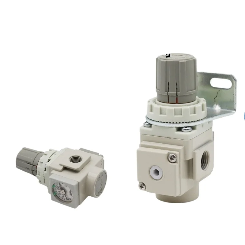 Gauge Pneumatic Pressure Regulator Control Valve Source Treatment Unit For Indoor Air Pipeline Component Replacement Work