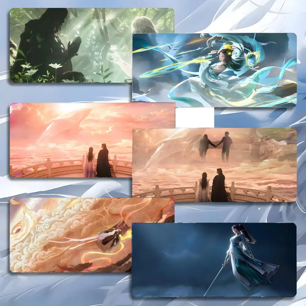 game classic C-Chinese Paladin Mouse Pad Mousepad Large Gaming LockEdge Thickened PC Table Desk Mat