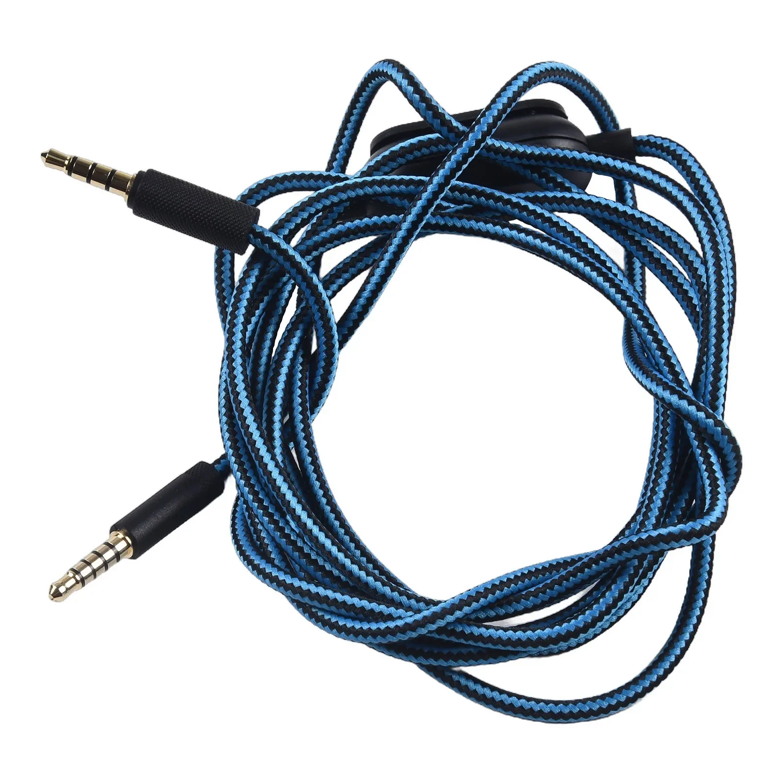 AUX Cable Braided Replacement Cable Extension Cord Wire For Logitech G433 G233 G Pro X Gaming Headset With Mute Volume Control