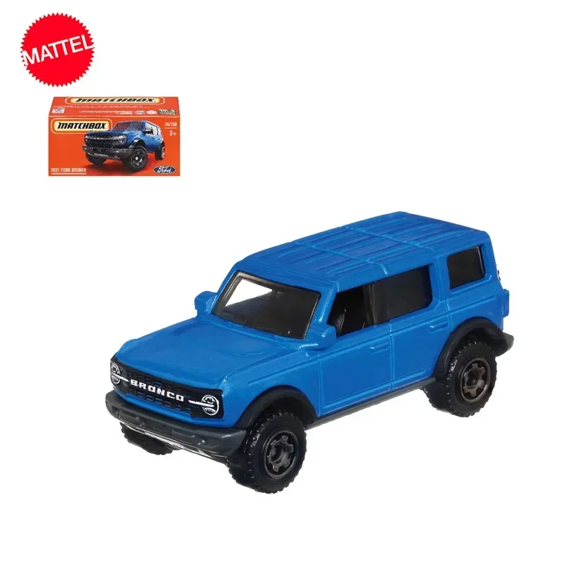 Original Mattel Matchbox 30782 Dnk70 Car 1/64 Diecast 34/100 2021 Ford Bronco Vehicle Model Toys for Boys Collection Kids Gift