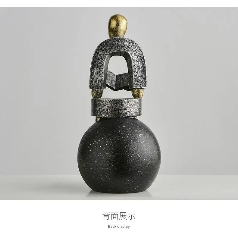 بسيطة الحديثة مجردة الشكل القراءة الإبداعية زخرفة الحد الأدنى خزانة مشروبات المنزل غرفة المعيشة دراسة منضدية ديكور