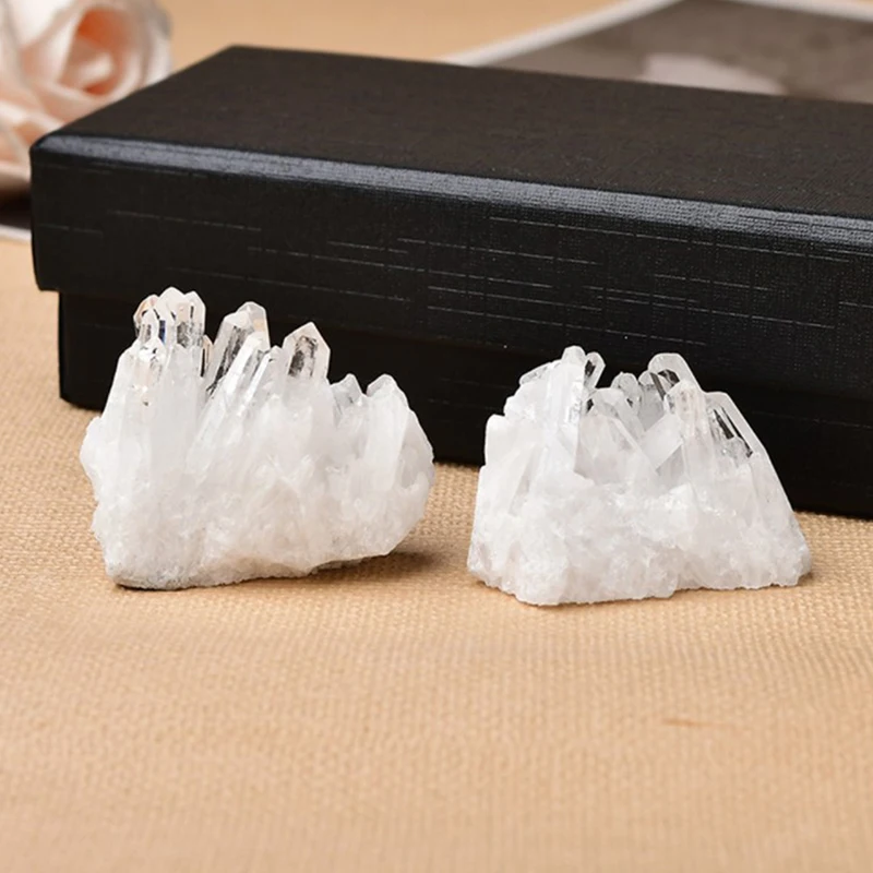 Fotografia 5: Cristal De Quartzo Claro Natural Para Decoração De Casa, Cluster Branco, Pedra Preciosa De Cura, Espécime Reiki, Presentes Minerais