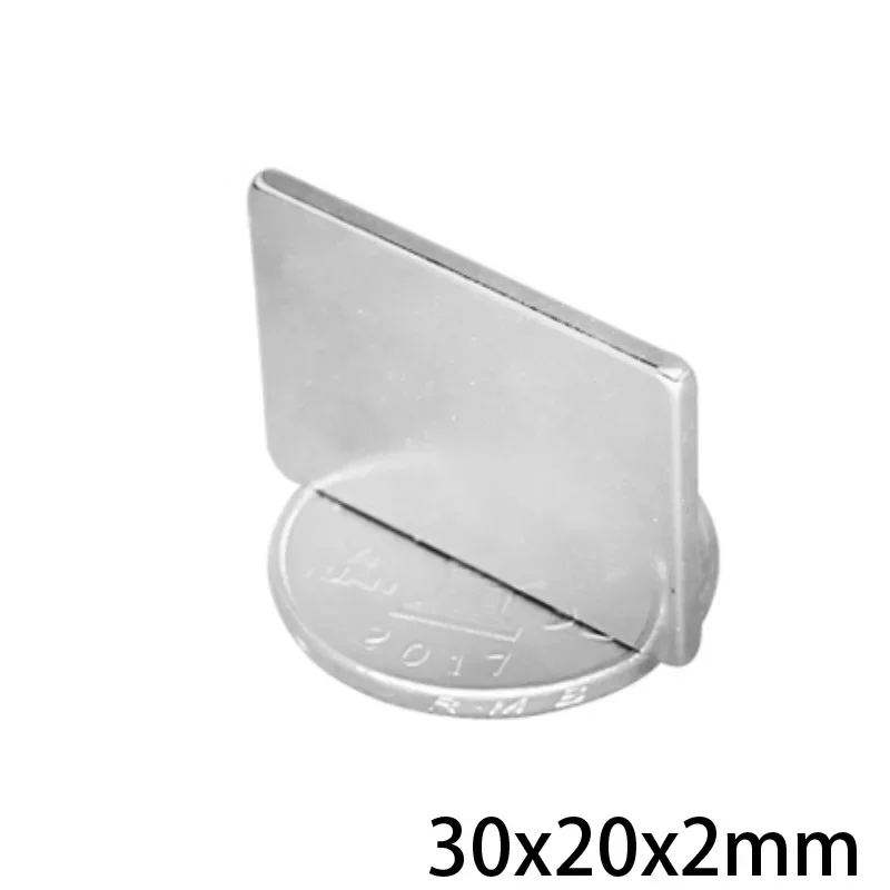 30X20X2 mm Super Strong Neodymium Magnet 30*20*2 mm Block Permanent Magnet 30x20x2t 30x20x2mm Powerful Magnetic Magnets