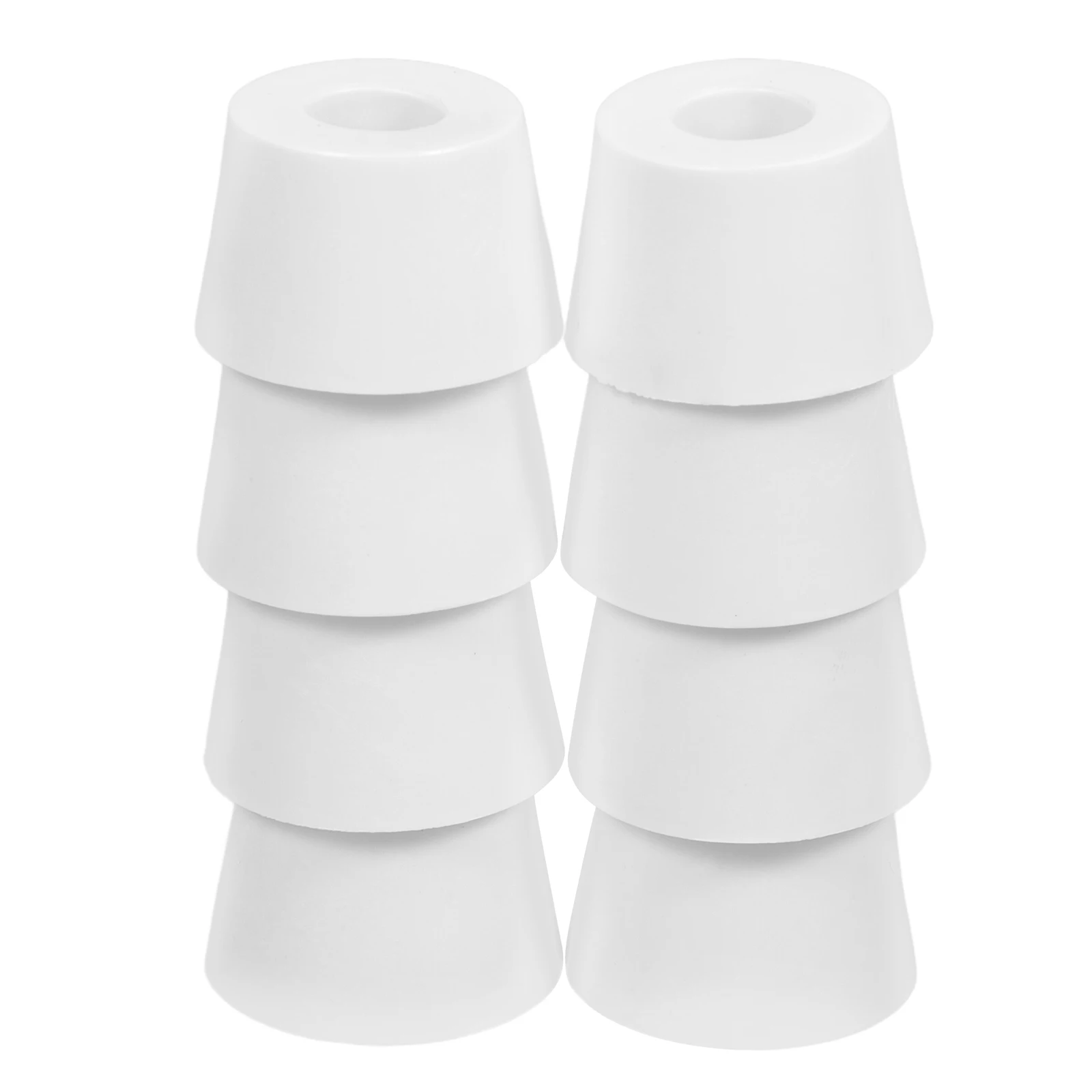 

8pcs Non-slip Leg Non-Slip Chair Feet Pads Chair Leg Pads Screw Holes White Furniture Protectors Table Bumpers