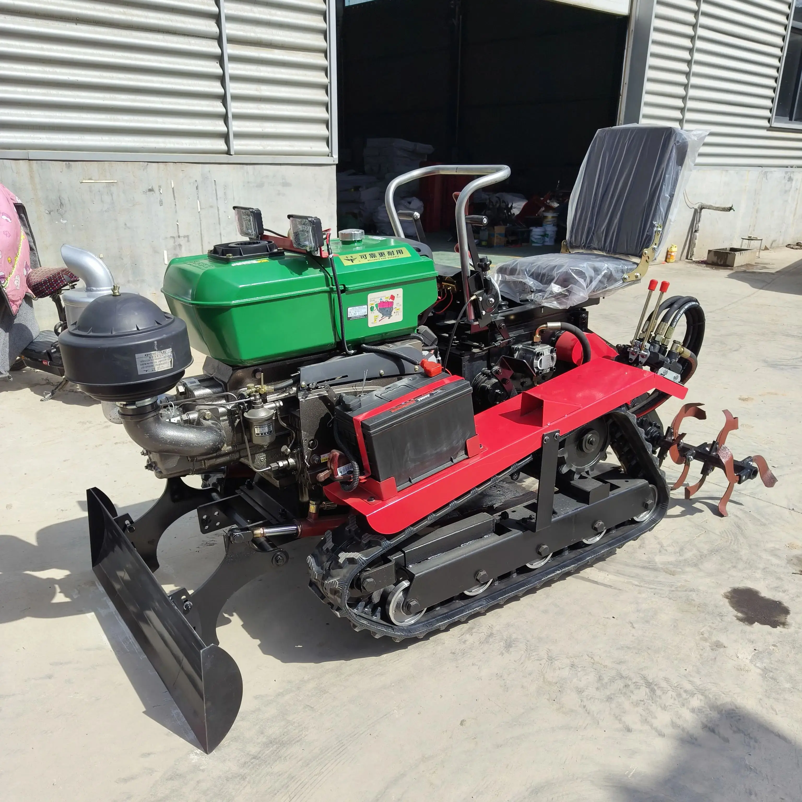 

Ride Type Rotary Cultivator Crawler Trencher for Weeding Agricultural Farm Tools and Equipment Multi-function Garden Cultivator