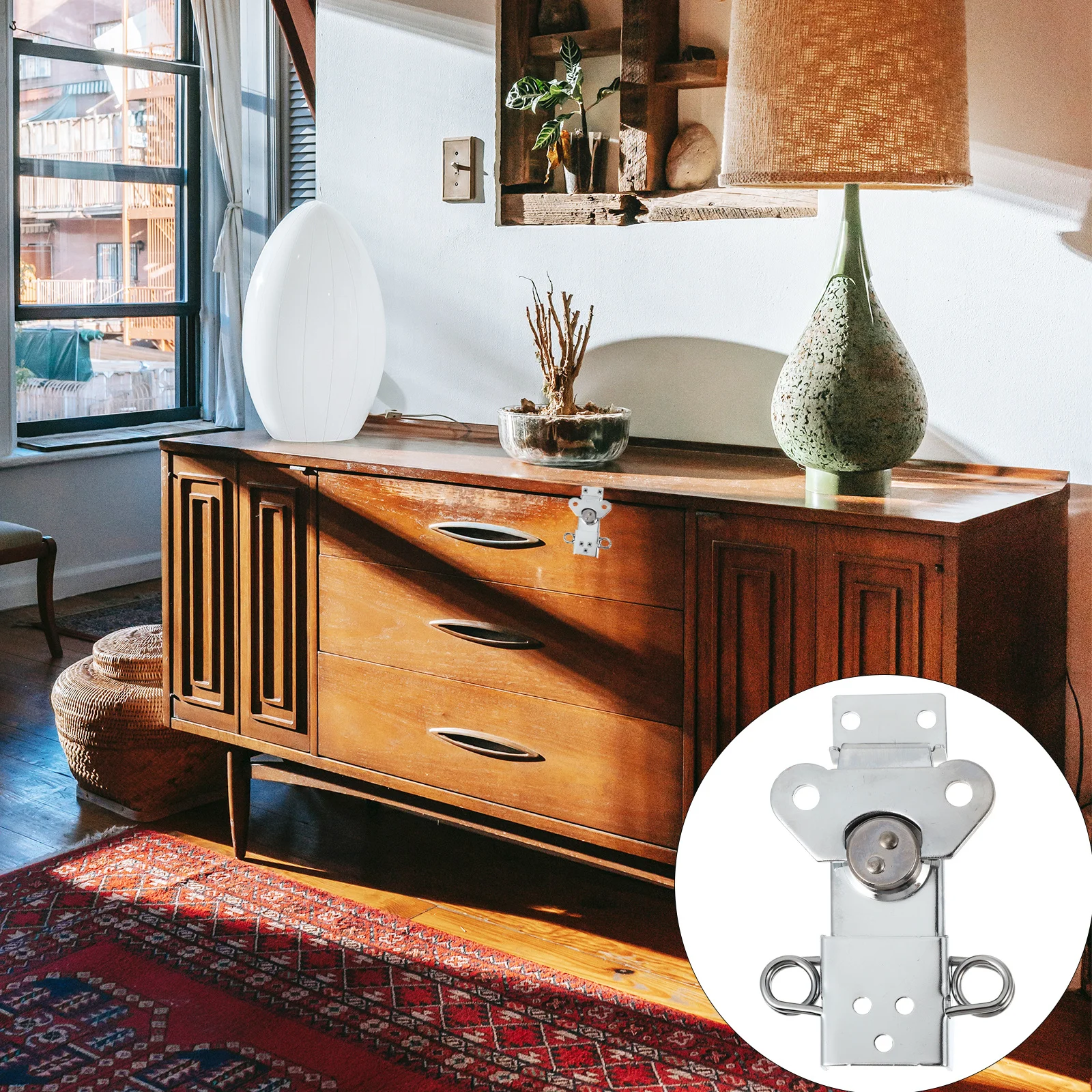 

Zinc Alloy Twists Latch Lock For Case Box Cabinet Tool Storage Spring Loaded Toggle Catch Clasp Durable Security Fastener