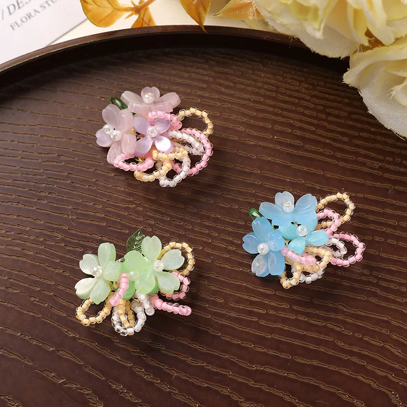 Shoe Charms Colorful Flower Bunches 1 Piece Fresh Summer DIY Embellishment Clasps for Jelly Clogs Sandals Beach Holiday Cute