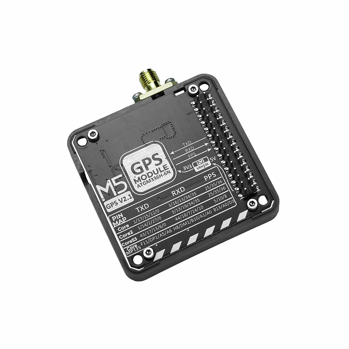 โมดูล GPS อย่างเป็นทางการของ M5Stack เวอร์ชัน 2.1 พร้อมเสาอากาศ (ATGM336H)