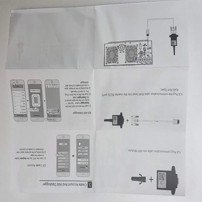 ANENJI WiFi Module جهاز لاسلكي عاكس شمسي هجين مع منفذ RS232 للمراقبة عن بعد