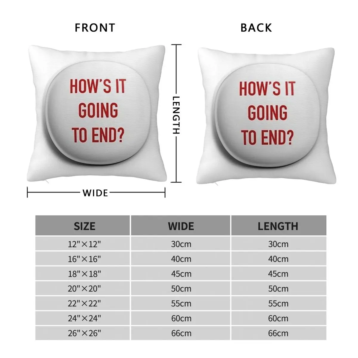 How's It Going To End Truman Show Butto Square Pillowcase Pillow Cover Cushion Decorative Comfort Throw Pillow for Home Bedroom